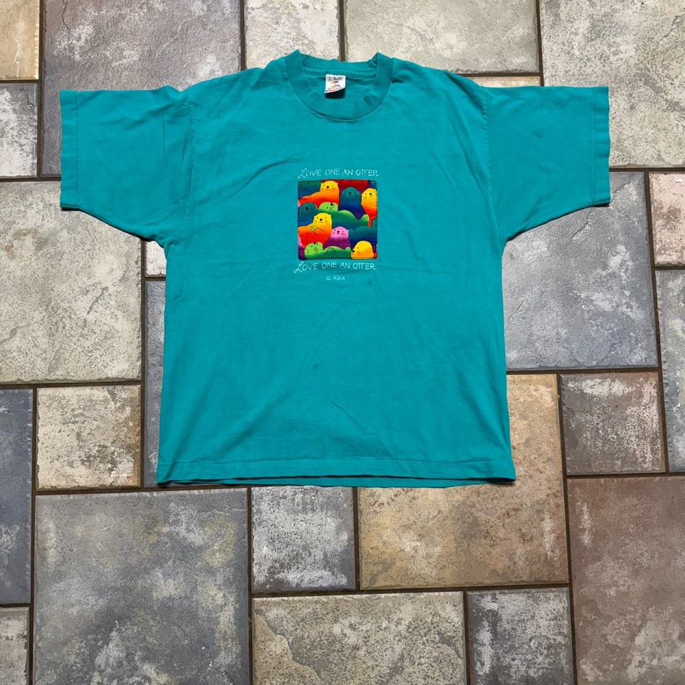 Vintage Otter Alaska Love One Another Shirt - Picture 2 of 6